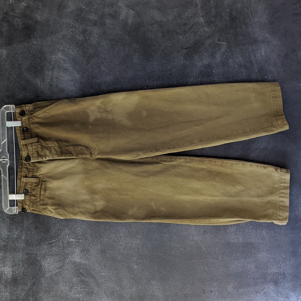 Zara Y2K Button Fly Streetwear Cropped Cargo Denim Jeans Size XS